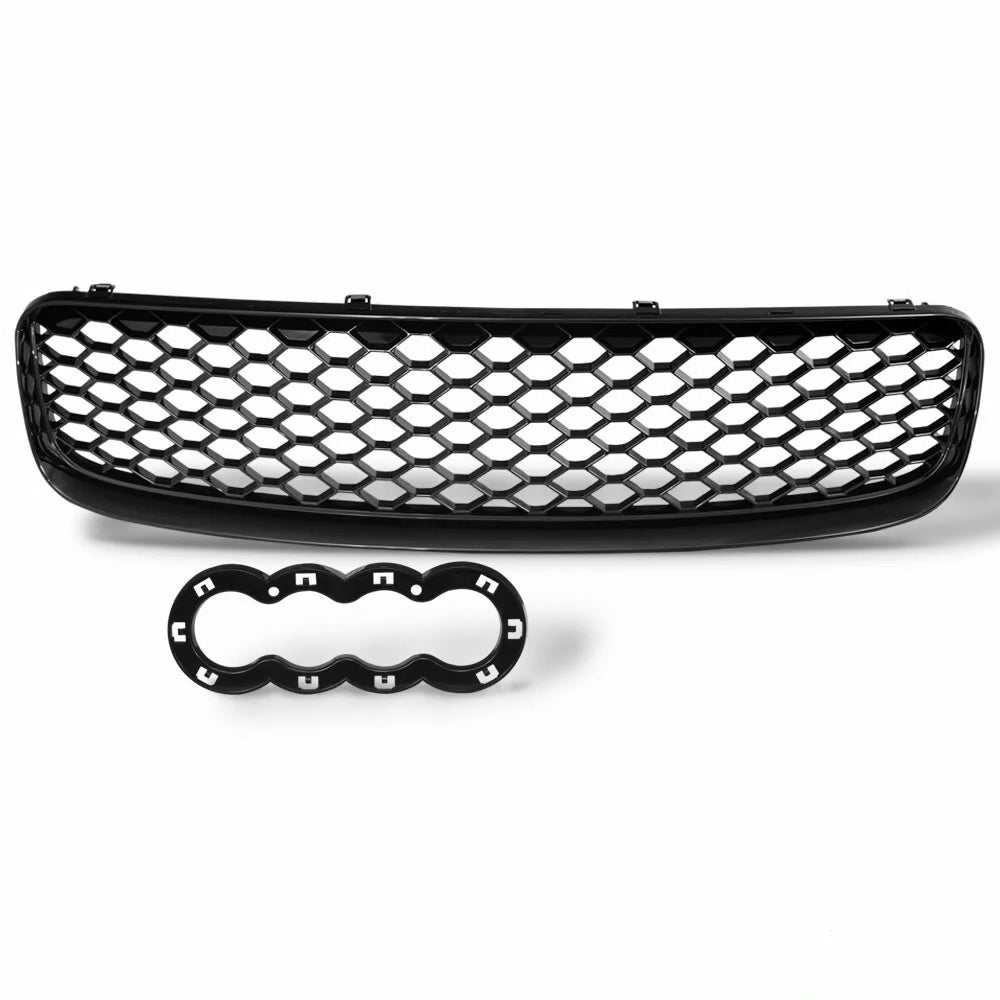 German Auto Stuff RS-Style Honeycomb Mesh Badgeless Grille - Gloss Black, studio shot for Audi TT Mk1
