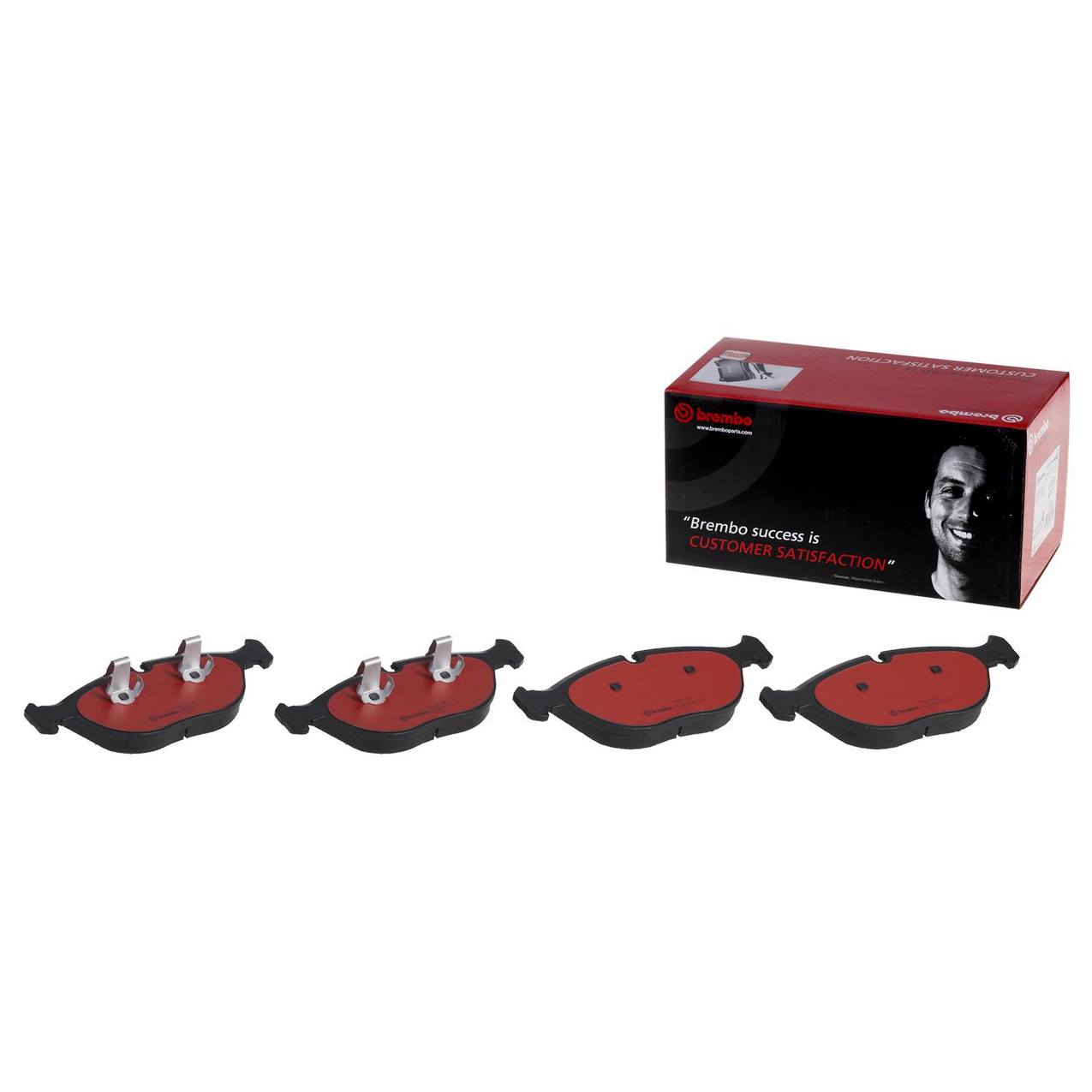 Brembo 01-07 Chrysler Town & Country/2003 Voyager Front Premium NAO Ceramic OE Equivalent Pad main image 1