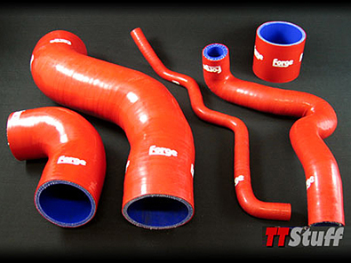 Forge-Silicone Turbo Hoses-5 Piece Kit-TT 180 ATC-Red