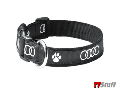 Audi - Fabric Dog Collar - Audi Rings/Pawprint