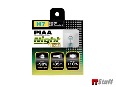 PIAA - Night Tech Bulbs - H7 55W - Twin Pack