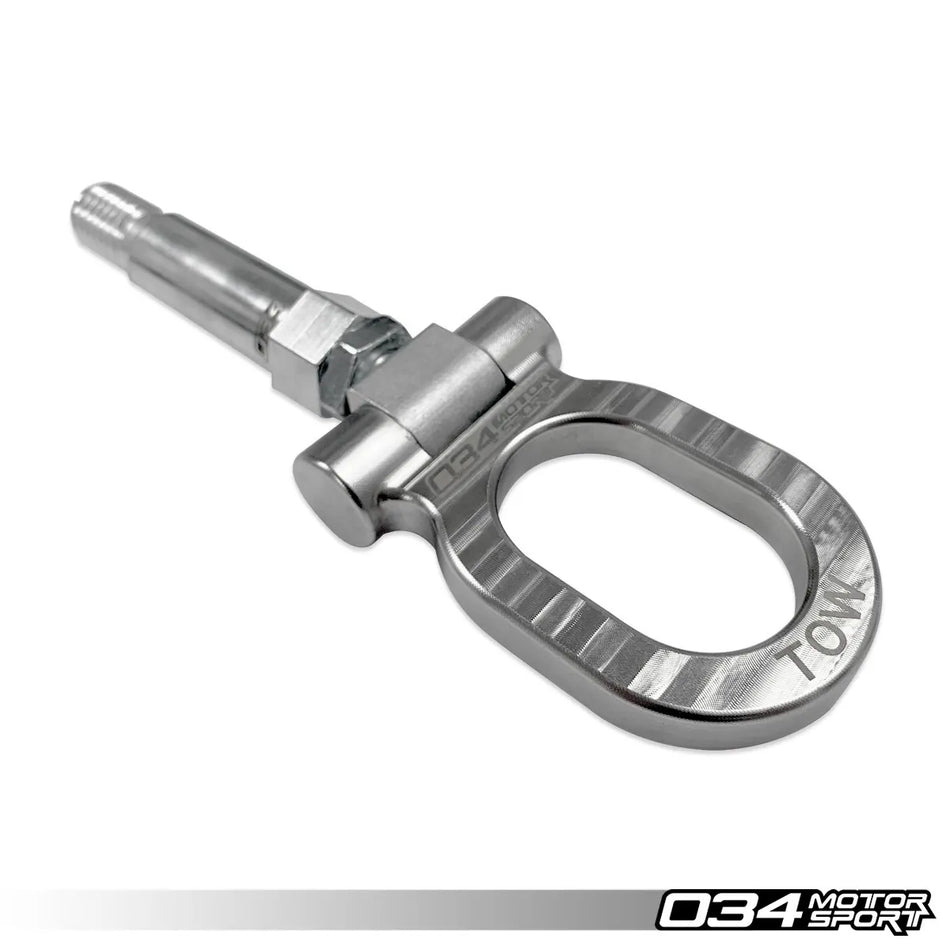 034Motorsport - Motorsport Stainless Steel Tow Hook - 105mm for Audi MQB/B8/B8.5/B9 and Volkswagen MQB - TT / TTS / TTRS Mk3