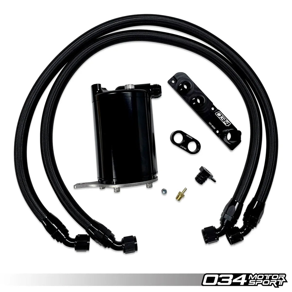 034Motorsport - Catch Can Kit, 8J/8P Audi TT/A3 & MkV Volkswagen GTI/GLI EA113 2.0T FSI - TT / TTS Mk2