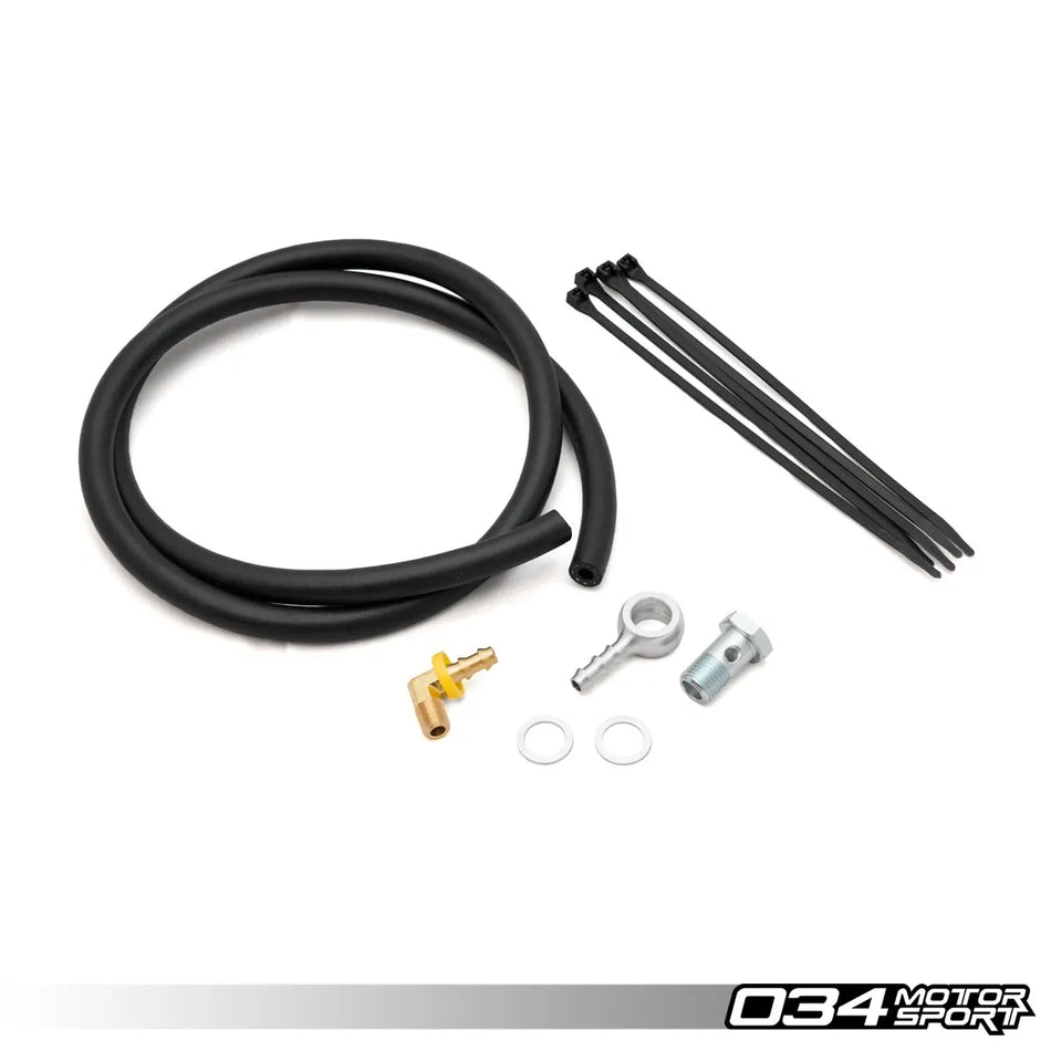 034Motorsport - Catch Can Oil Drain Kit - Audi/Volkswagen 2.0T - TT / TTS Mk2