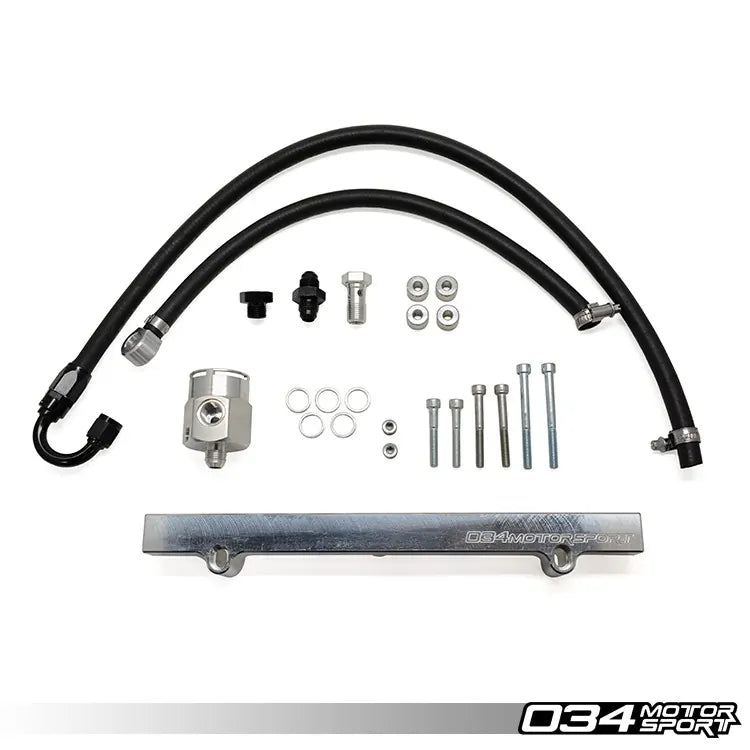 034Motorsport - Drop-In High-Flow Fuel Rail Upgrade Kit - Audi/Volkswagen 1.8T - Billet Aluminum - TT Mk1