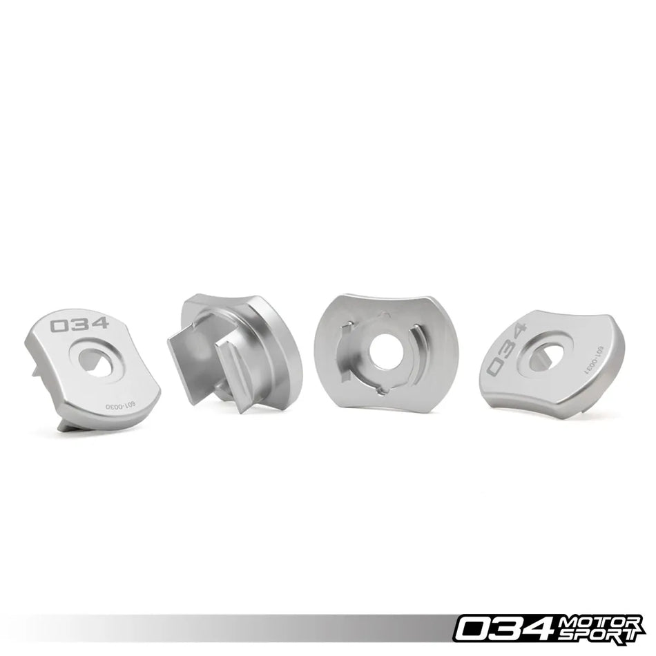 034Motorsport - Billet Aluminum Rear Subframe Mount Inserts - Volkswagen & Audi MQB and MQB EVO AWD - TT / TTS / TTRS Mk2 Mk3