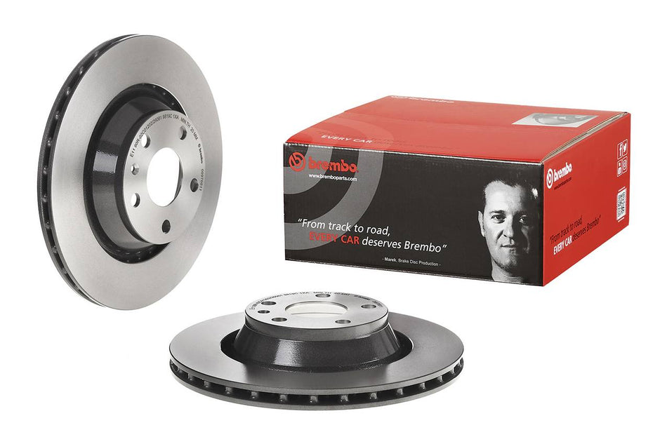 Brembo - Premium UV Coated Rear Brake Rotor - TT 3.2 / TTS / TTRS Mk2