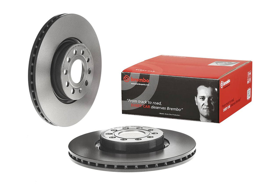 Brembo - Premium UV Coated Front Brake Rotor - TT Mk2 / TT Mk3