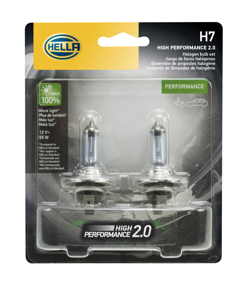 HELLA - H7 12V 55W PX26D HP 2.0 - Pair