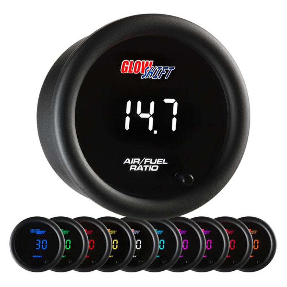 GlowShift - 10 Color Digital Narrowband Air/Fuel Ratio Gauge