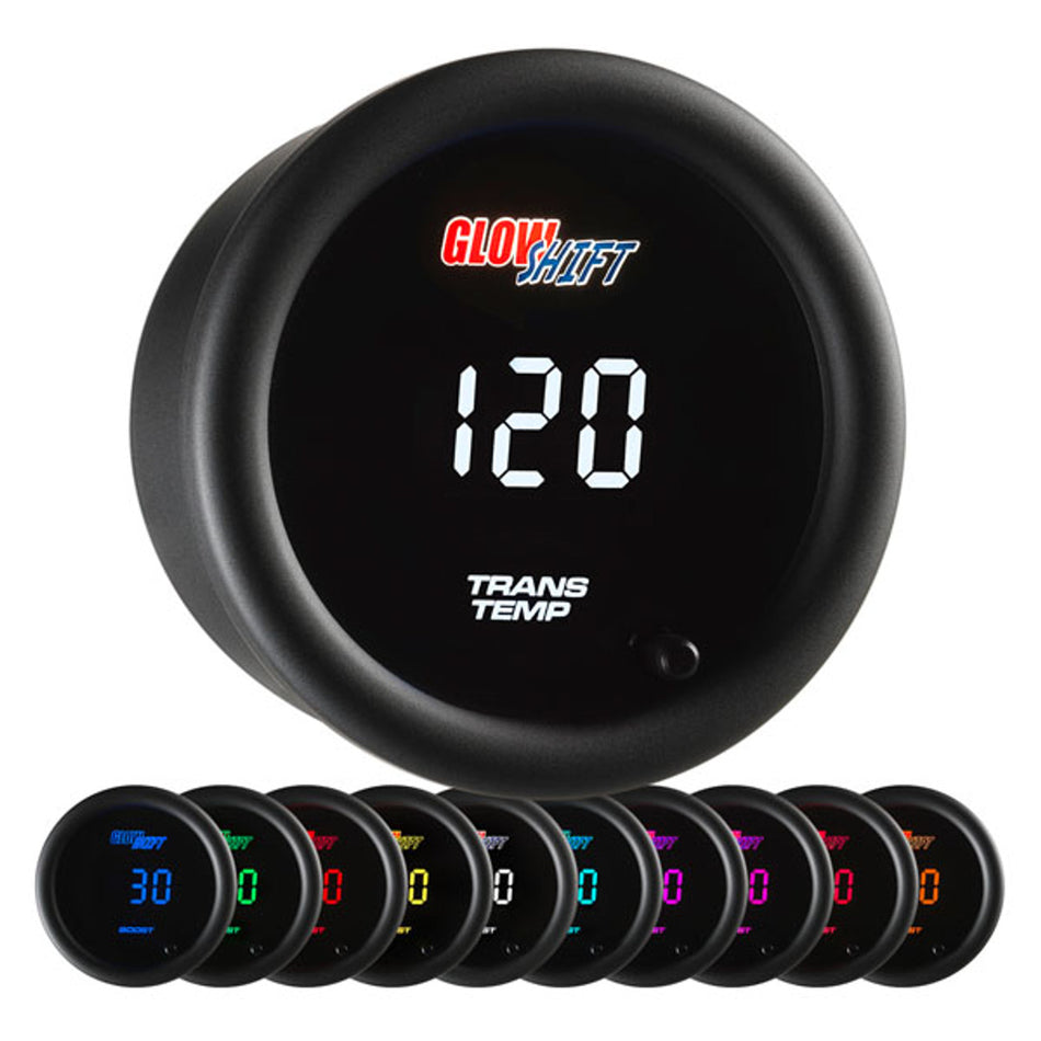 GlowShift - 10 Color Digital Transmission Temperature Gauge