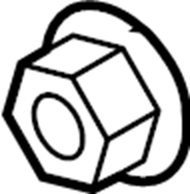 Genuine Audi - Rear Control Arm Nut - Inner/Outer - TT Mk1 quattro