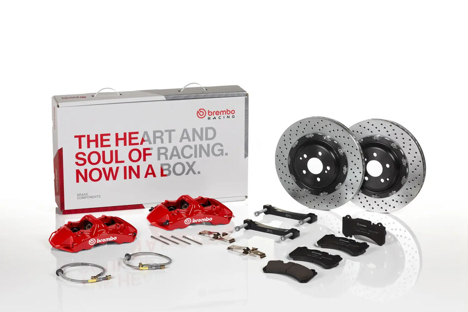 Brembo - 6 Piston GT Big Brake Kit 2-piece Drilled - Front - TT Mk2