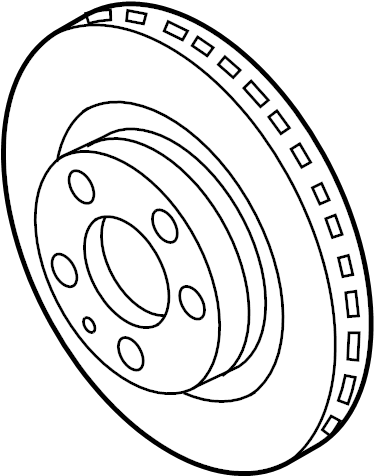 Genuine Audi - Disc Brake Rotor - Front - TT Mk1