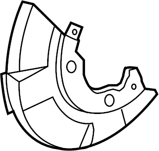 Genuine Audi - Brake Dust Shield - Front - Left - TT 1.8T Mk1