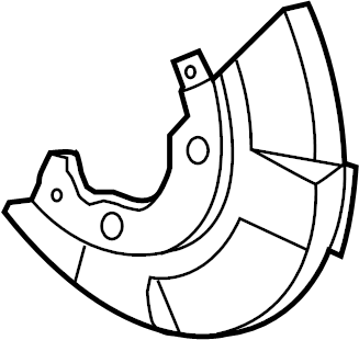 Genuine Audi - Brake Dust Shield - Front - Right - TT 1.8T Mk1
