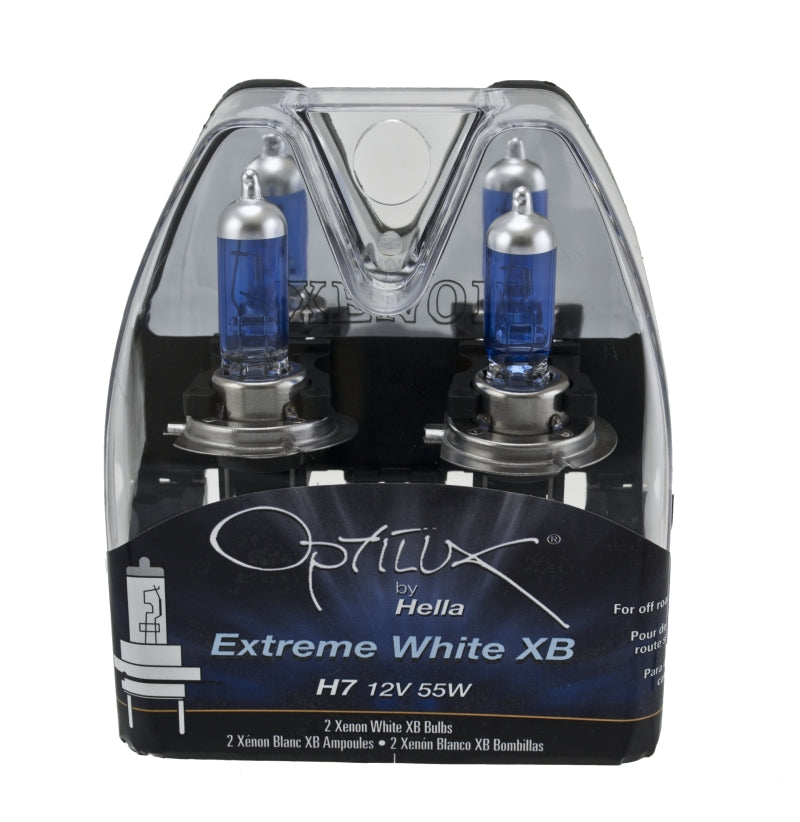 HELLA - Optilux H7 12V/55W XB Extreme White Bulb - Pair