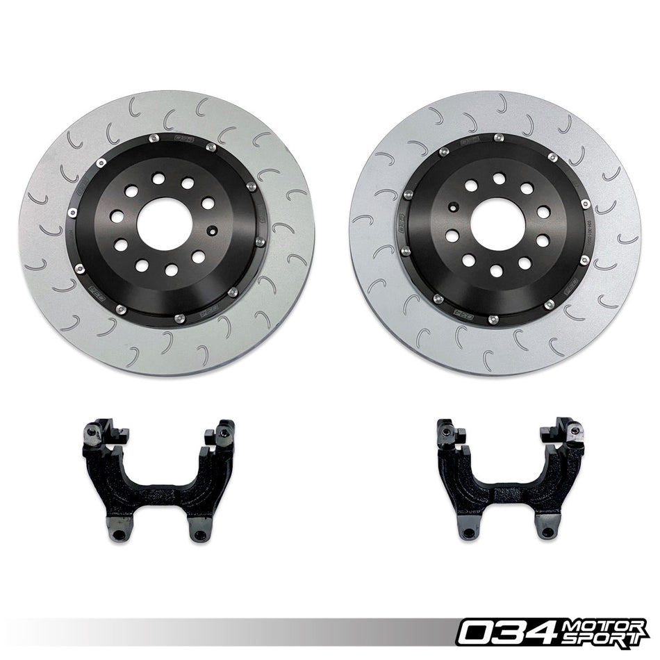 034Motorsport - 2-Piece Floating Rear Brake Rotor 350mm Upgrade for MQB VW & Audi - TT / TTS / TTRS Mk3