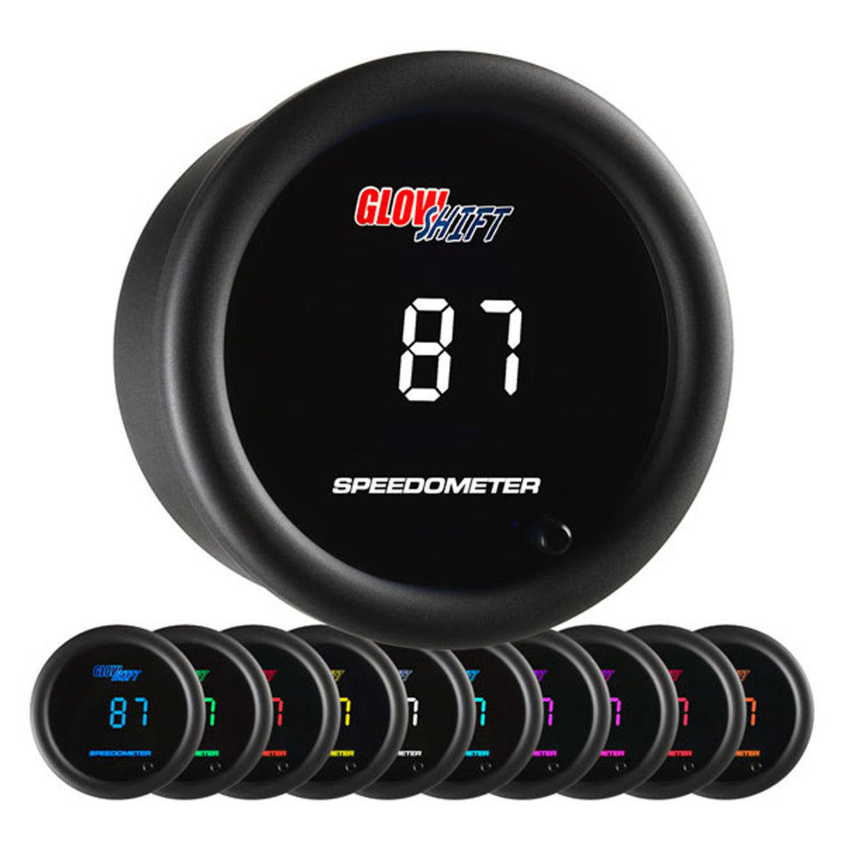 GlowShift - 10 Color Digital Speedometer Gauge