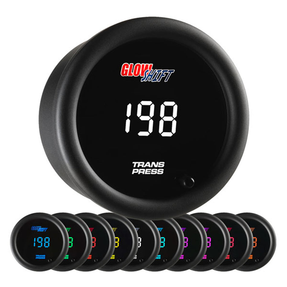 GlowShift - 10 Color Digital Transmission Pressure Gauge