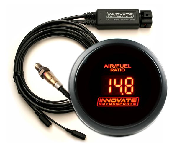 Innovate Motorsports - DB Series Red Wideband Air/Fuel Ratio Gauge Kit, Complete with LC-2