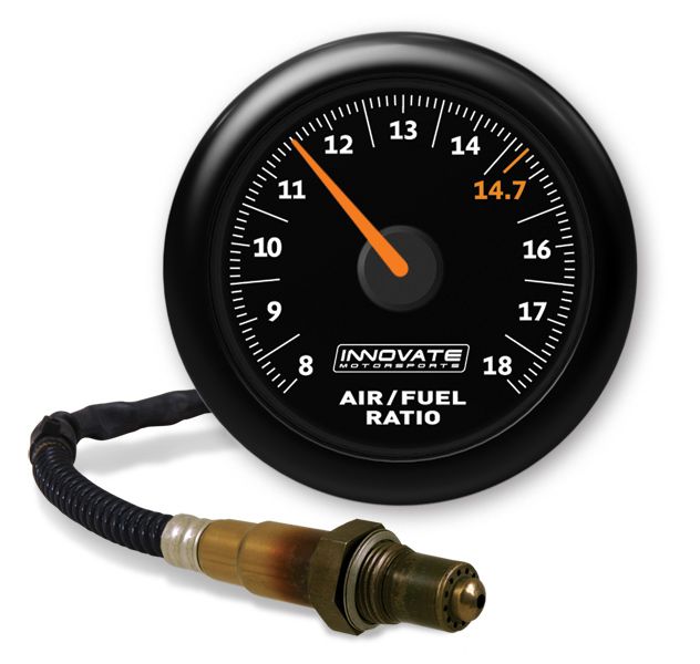 Innovate Motorsports - MTX-AL: Analog Wideband Air/Fuel Ratio Ratio Gauge, Black Faceplate