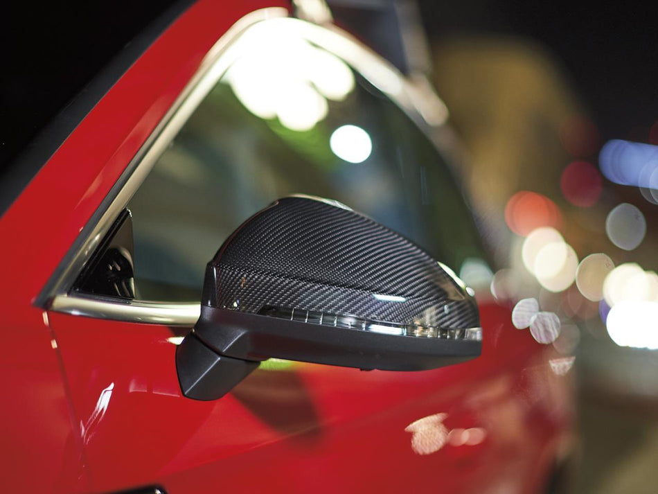 Genuine Audi - Carbon Fiber Mirror Caps - without Side Assist - A4 / S4 / A5 / S5 / RS5