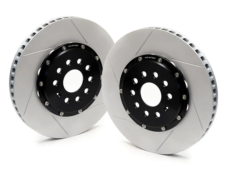 NEUSPEED - 2-Piece Floating Brake Rotors | Front Kit 340mm Slotted • MQB - TTS Mk3