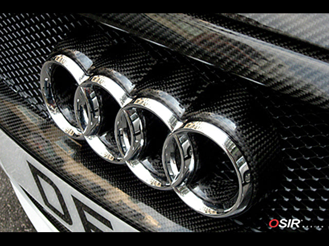 Osir Design - Logo Base Support B8 - Carbon Fiber - Audi A4 / A4 S-Line / S4 B8