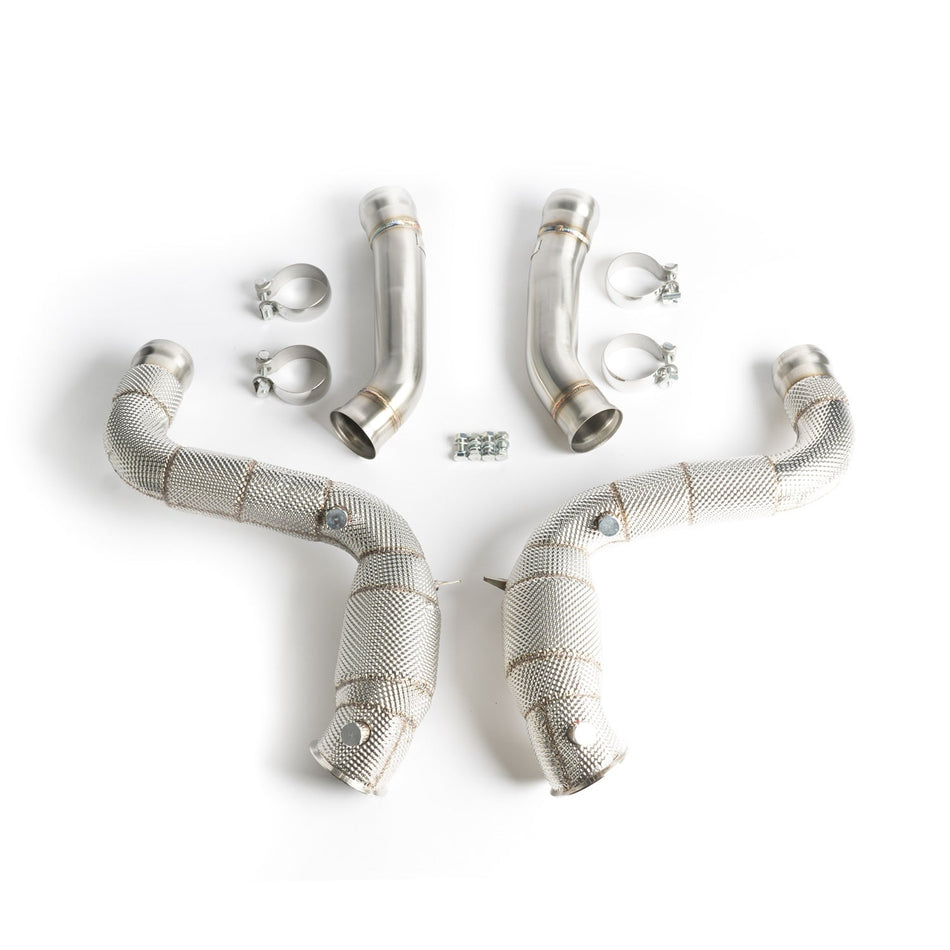 CTS Turbo - MERCEDES-BENZ AMG W205/M177 C63/63S DOWNPIPES HIGH-FLOW CATS