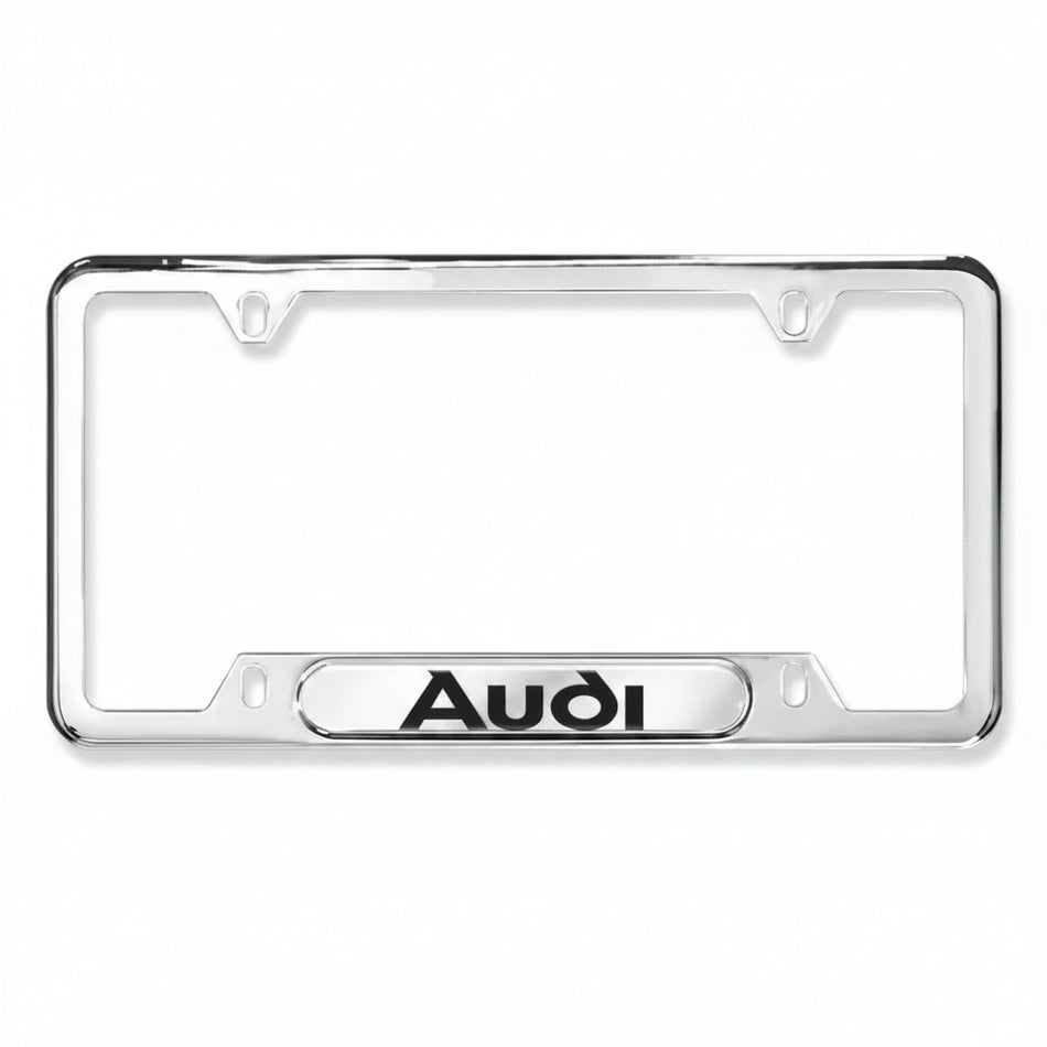 Genuine Audi - License Plate Frame - Audi - Polished