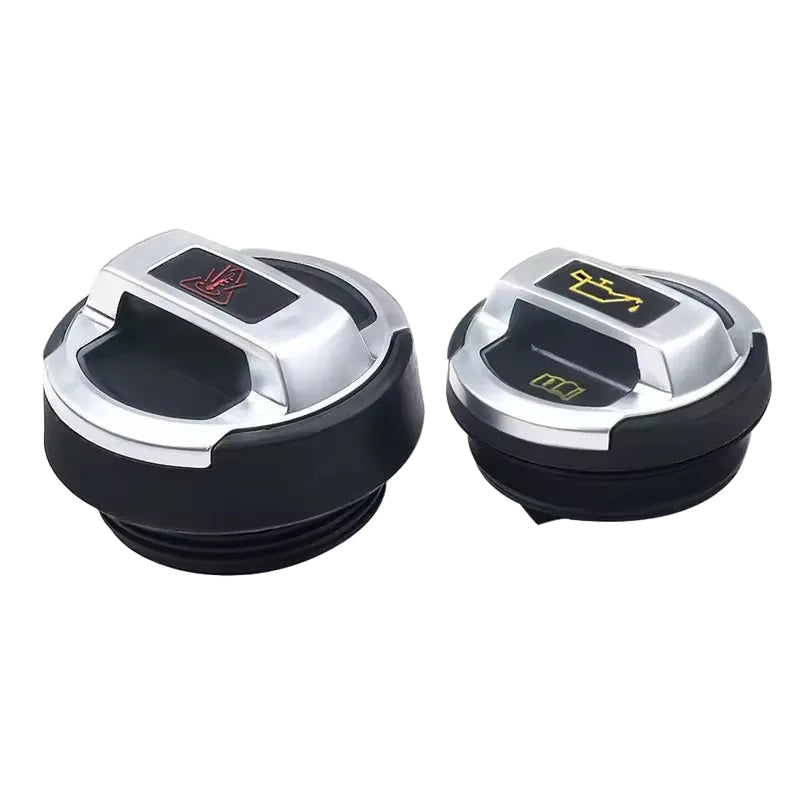 German Auto Stuff - R8 Style Oil & Coolant Cap Set - TT / TTS / TTRS Mk1 Mk2