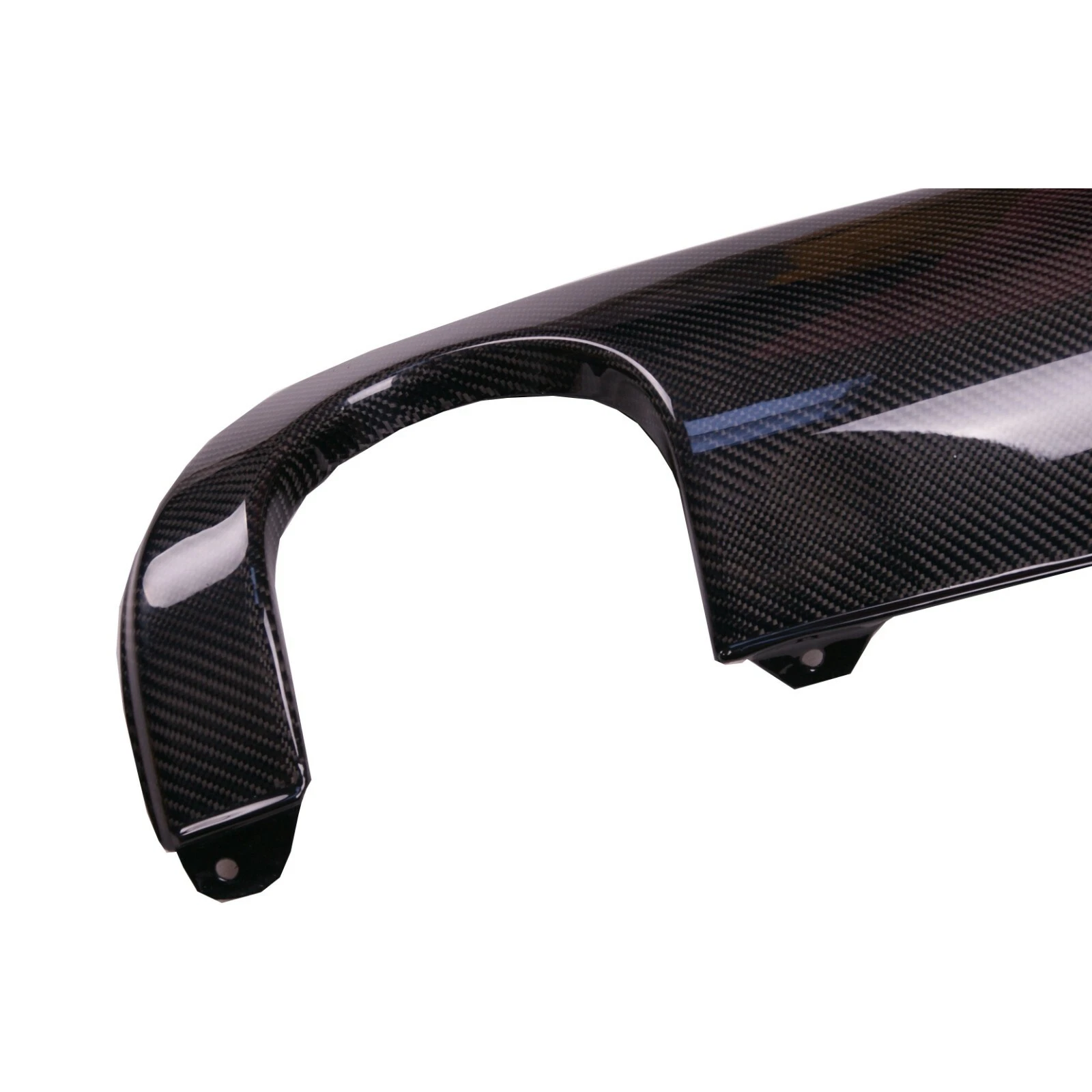 Close-up of Carbon Fiber weave and gloss finish on German Auto Stuff TT Mk1 Exhaust Valance