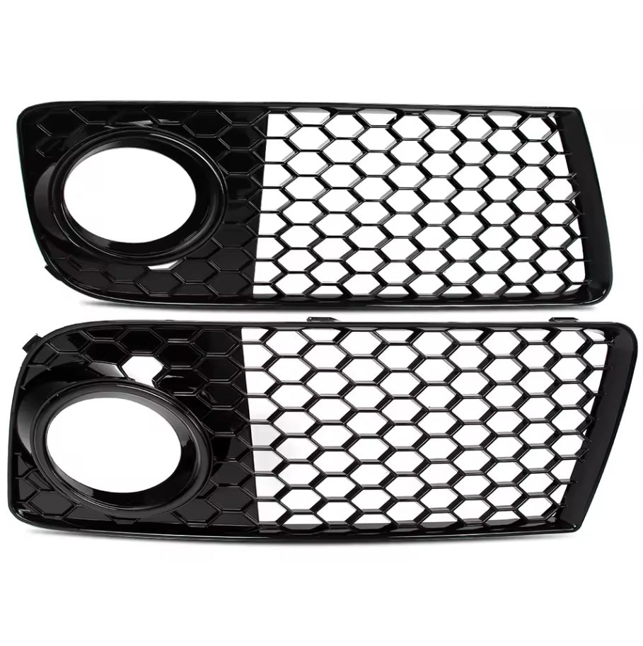 German Auto Stuff - RS-Style Honeycomb Mesh Fog Light Grilles - TT Mk2 Facelift