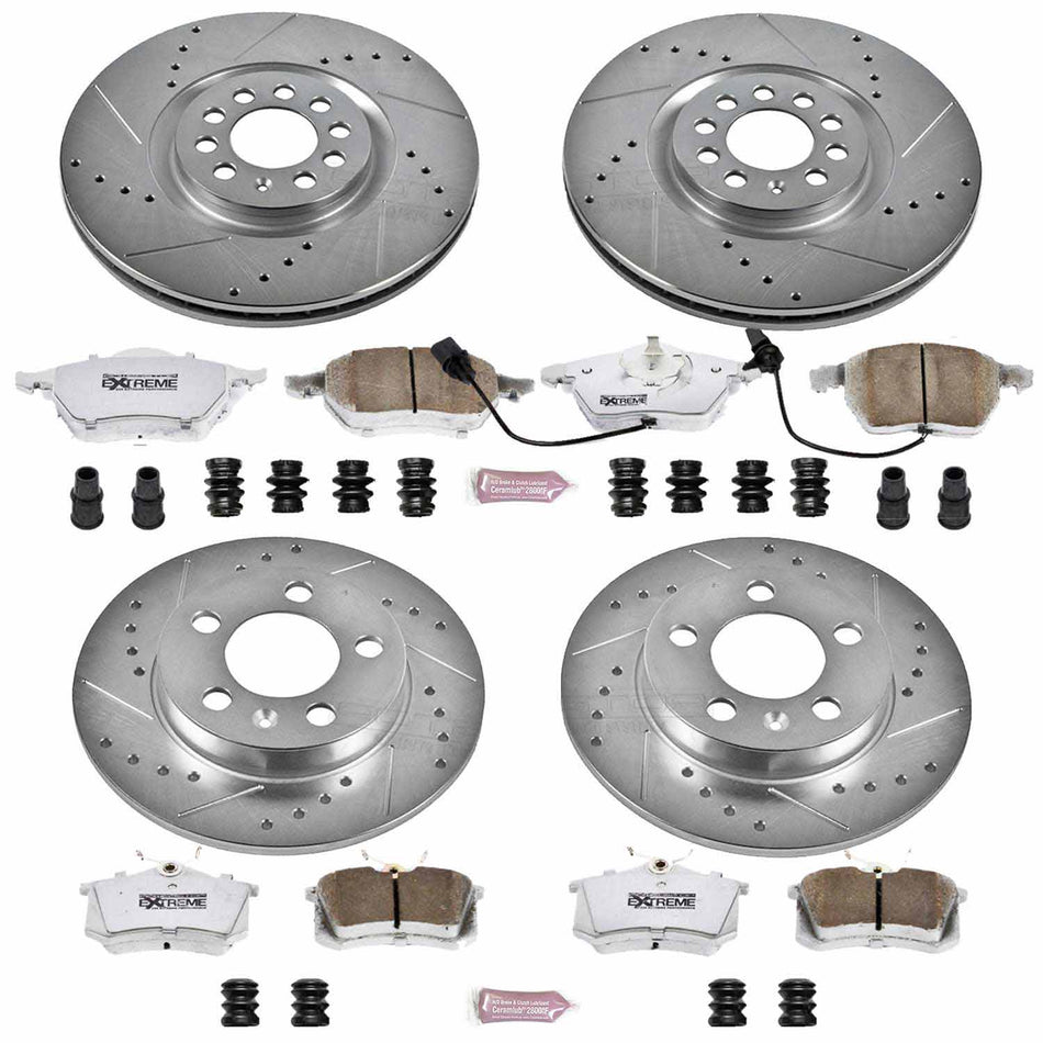PowerStop - Z26 Street Warrior Brake Upgrade Kit - Front & Rear - TT 180 quattro Mk1