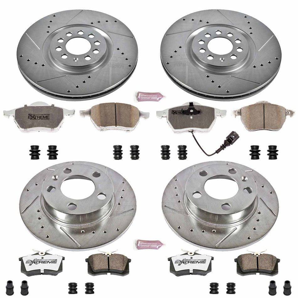 PowerStop - Z26 Street Warrior Brake Upgrade Kit - Front & Rear - TT 180 FWD Mk1