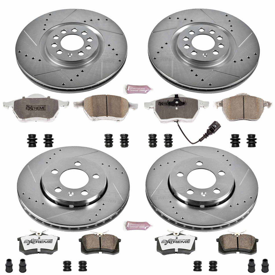 PowerStop - Z26 Street Warrior Brake Upgrade Kit - Front & Rear - TT 225 / TT 3.2 Mk1