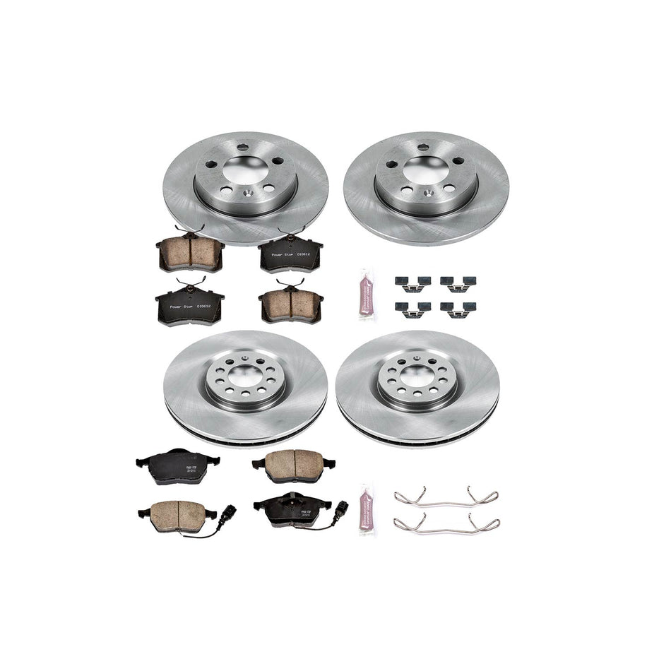 PowerStop - Z17 Stock Replacement Brake Kit - Front & Rear - TT 180 quattro Mk1