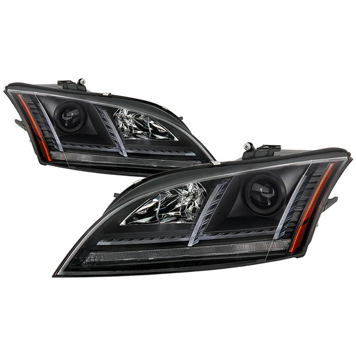 Spyder - AFS Model Only Projector Headlights - Sequential Signal - Black - TT / TTS Mk2