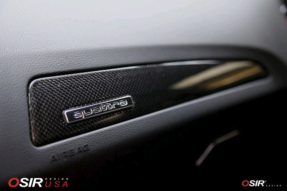 Osir Design - Glove Box Trim Q5 B8 - Carbon Fiber - Audi Q5 / Q5 S-Line / SQ5 B8