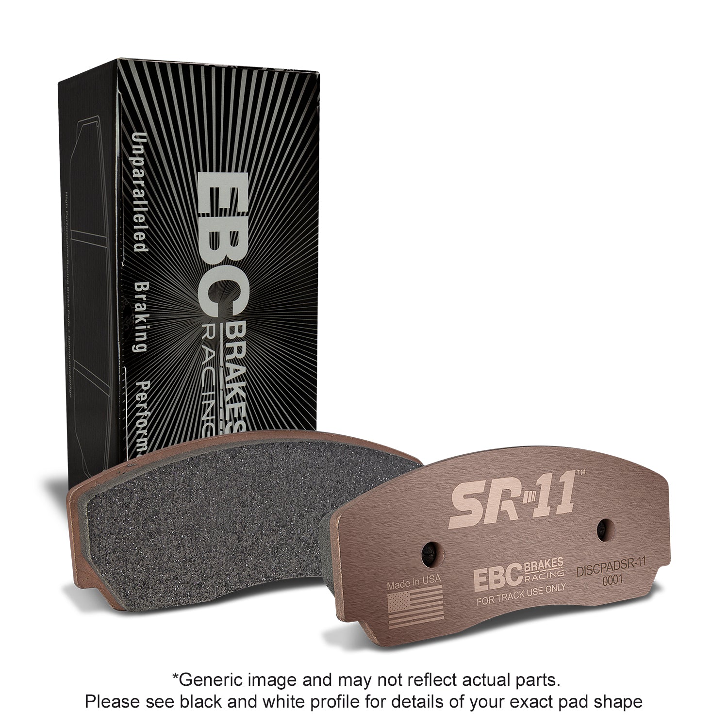 EBC - SR11 Sintered Track Use Only Brake Pads - Front Set - TTRS Mk2 ...