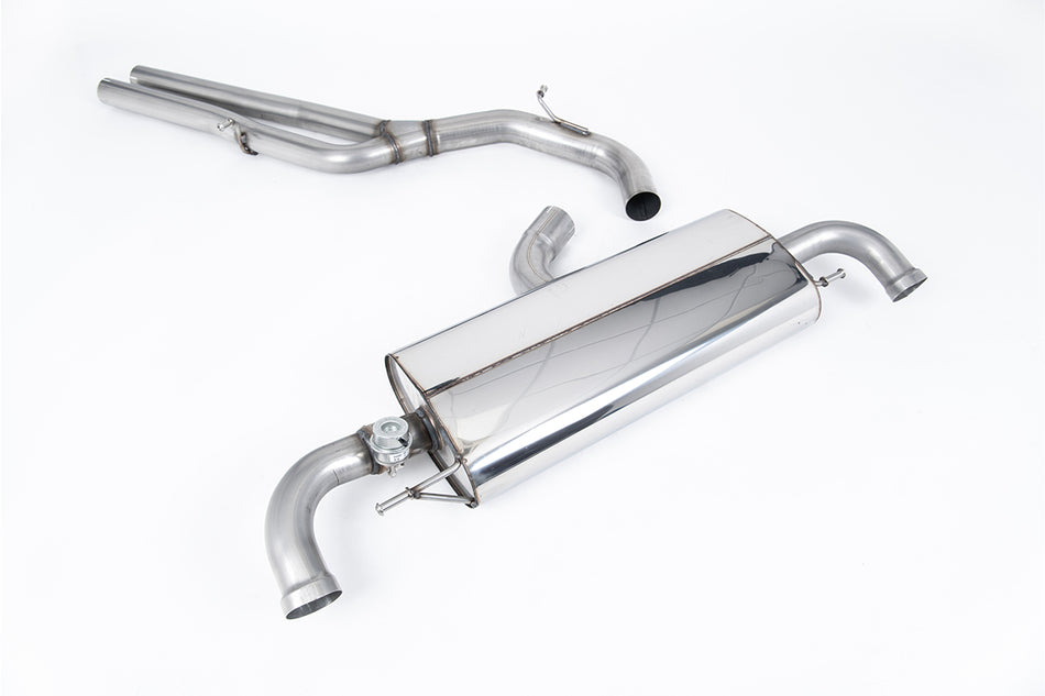 Milltek - 76.20mm Non-Resonated Cat Back Exhaust System - TTRS Mk2