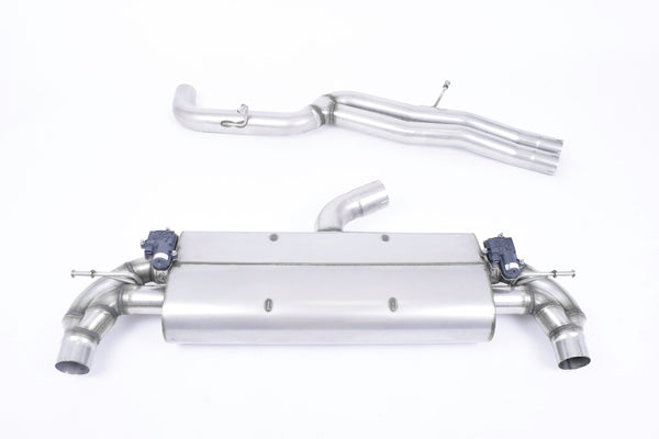 Milltek - 76.20mm Non-Resonated (Louder) Cat Back Exhaust System - TTRS Mk3