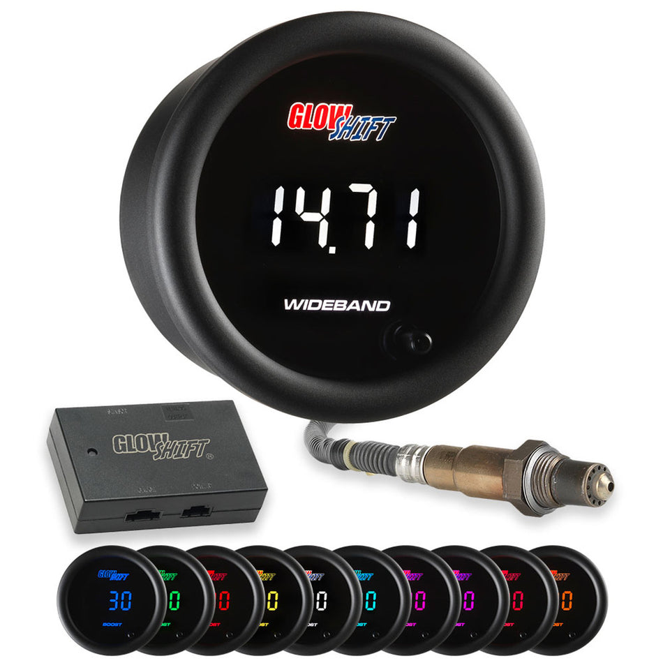 GlowShift - 10 Color Digital Wideband Air/Fuel Ratio Gauge