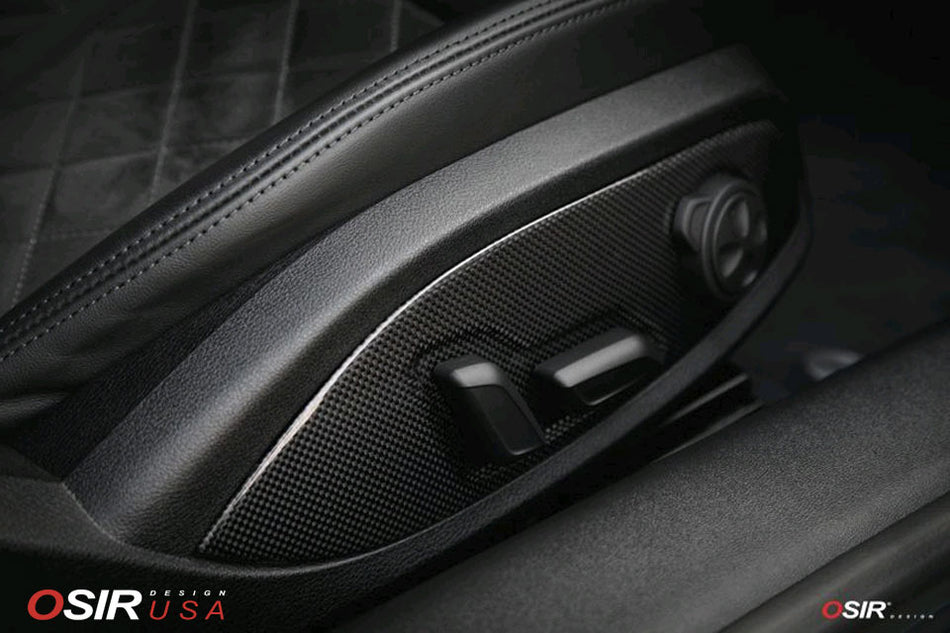 Osir Design - Seat Control Panel TTMK3 - Carbon Fiber - Audi TT / TTS / TT RS Mk3