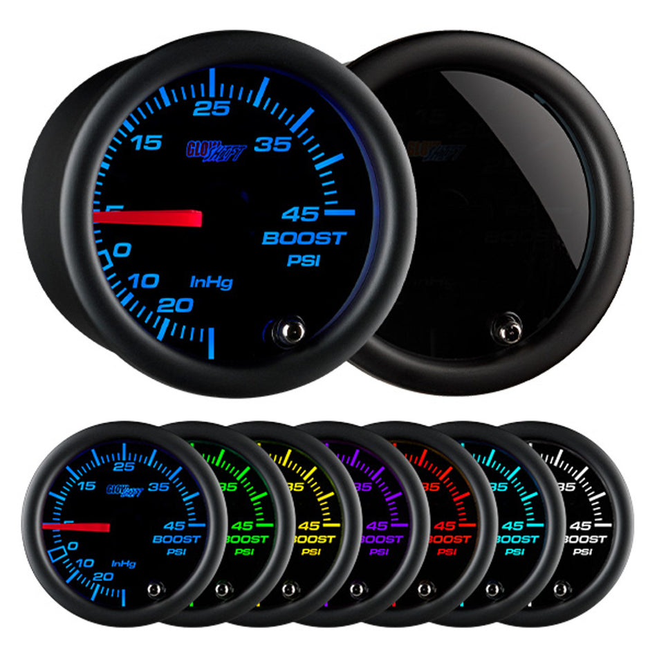 GlowShift - Tinted 7 Color 45 PSI Boost / Vacuum Gauge