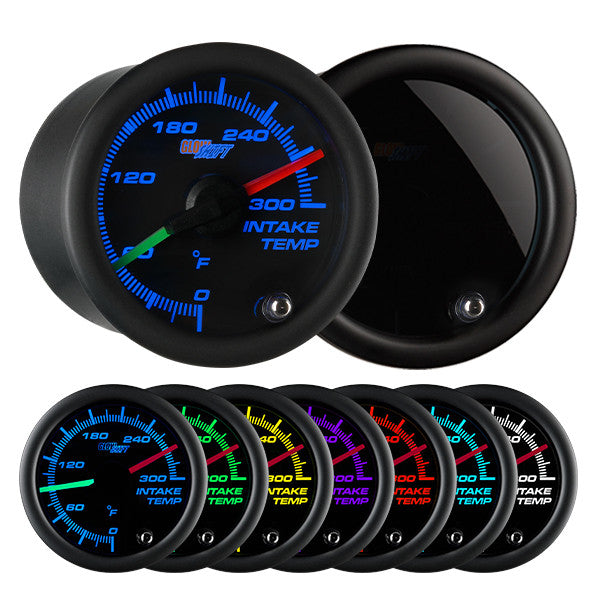 GlowShift - Tinted 7 Color Dual Air Intake Temperature Gauge