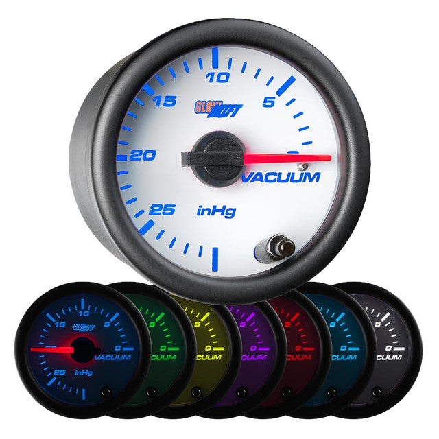 GlowShift - White 7 Color Vacuum Gauge