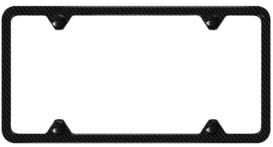 Genuine Audi - Slimline License Plate Frame - Carbon Fiber