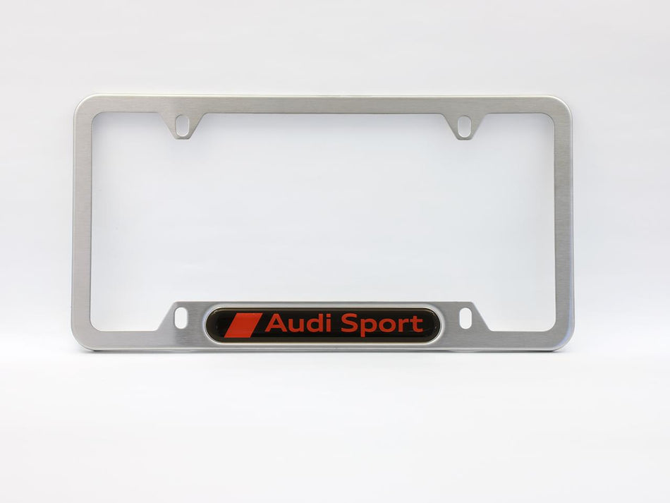 Genuine Audi - License Plate Frame Kit - Audi Sport Logo